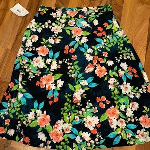 Kasper women’s floral‎ skirt midi size petite medium NWOT workwear casual